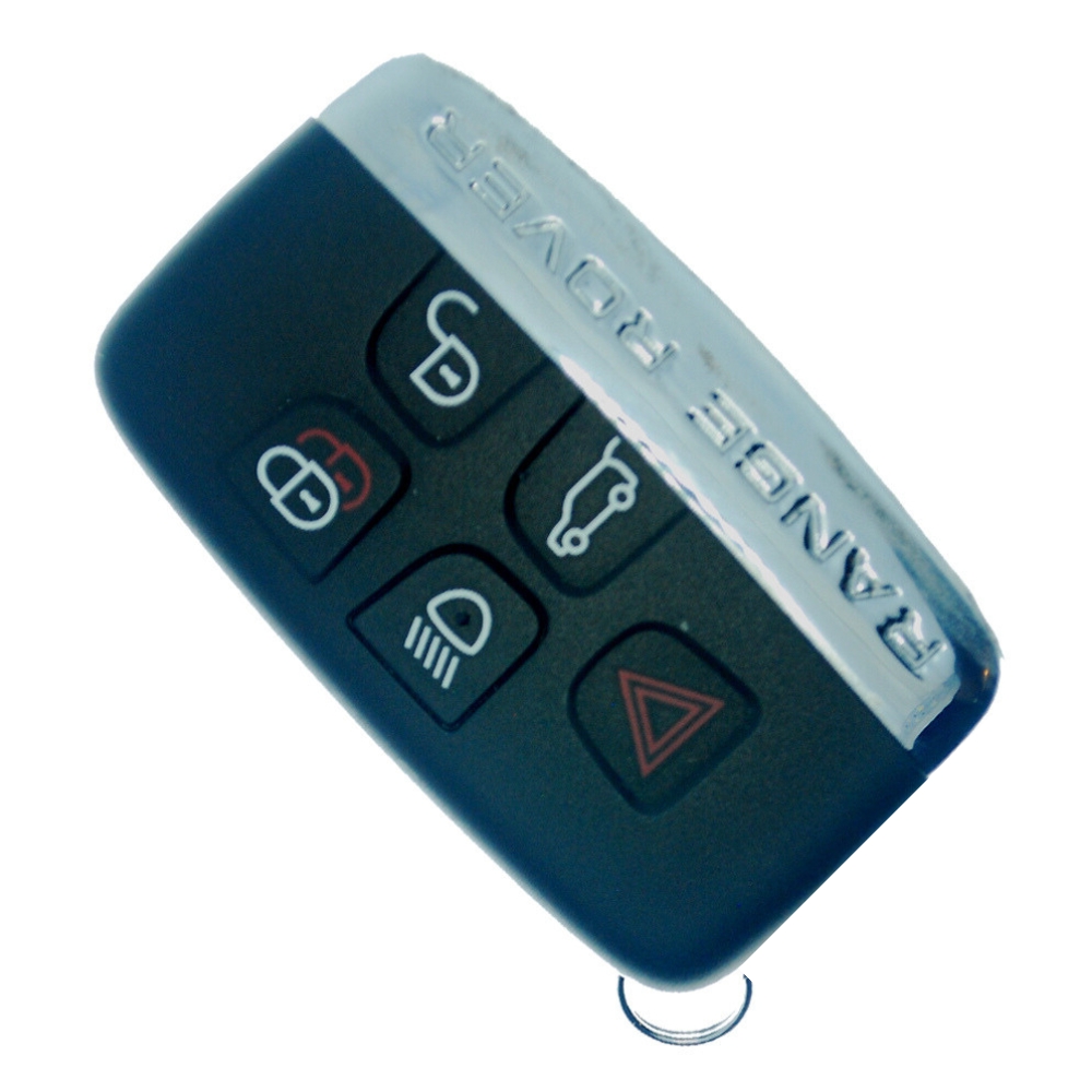 R-LAN1 – OEM Range Rover 5 Button keyless remote key with chrome cover