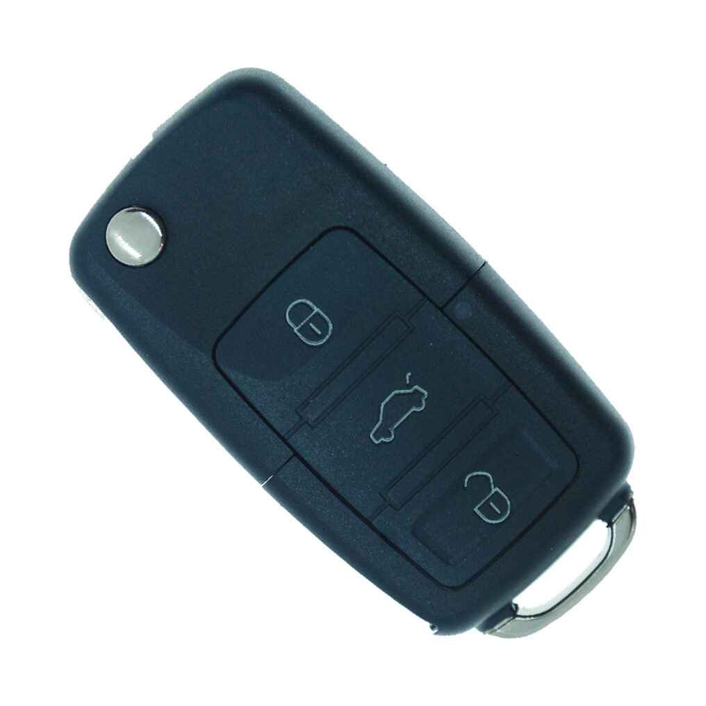 R-VW15AM – VW / Skoda 3 button (square) remote (aftemarket)