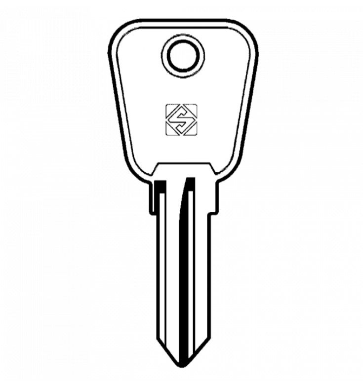 UNI8 – SILCA UNI8 Metal head key blank