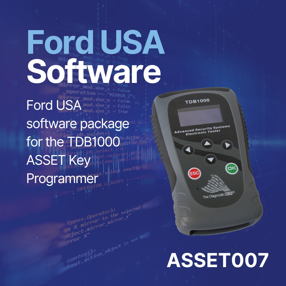 ASSET007 Ford USA Software for TDB1000