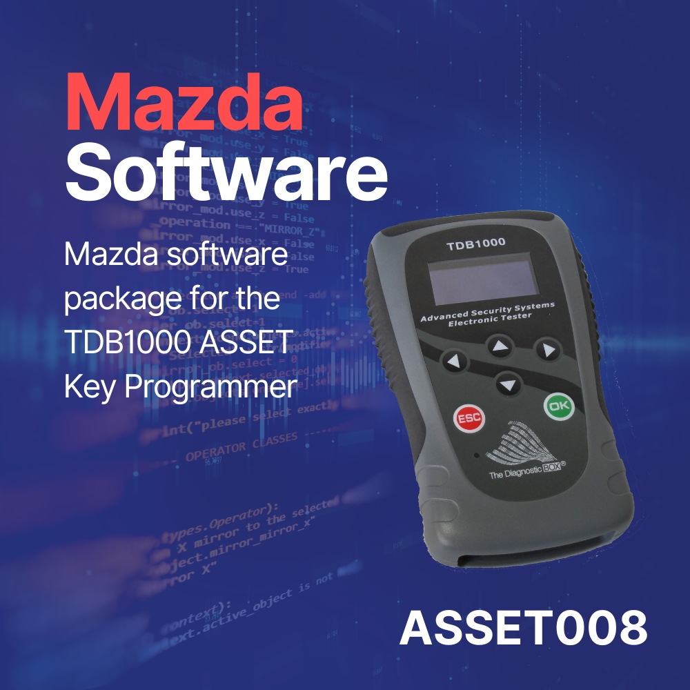 ASSET008 – Mazda Software for TDB1000