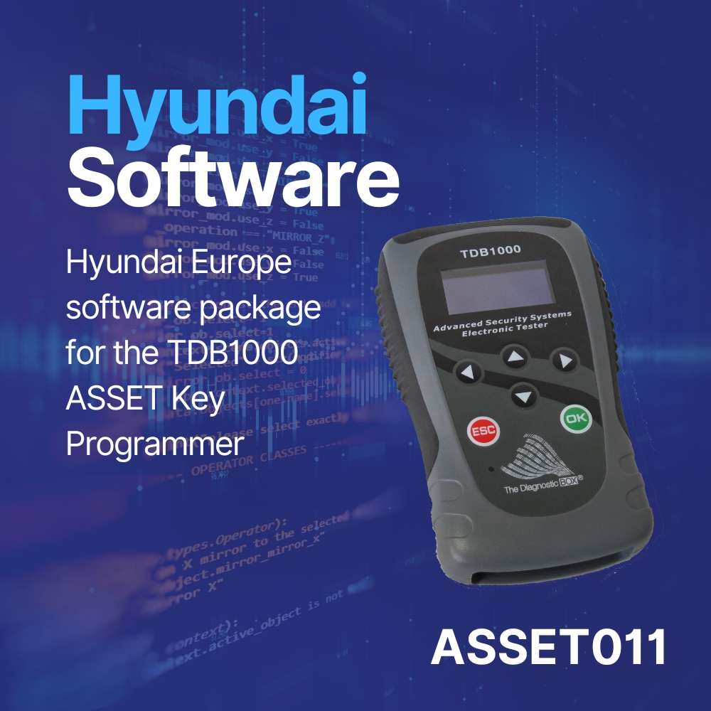 ASSET011 – Hyundai software for TDB1000