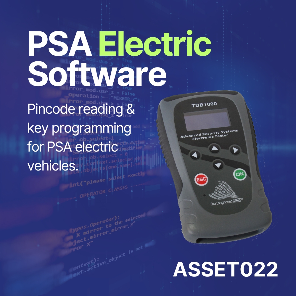 ASSET022 – PSA Full Electric Pin & Program for TDB1000