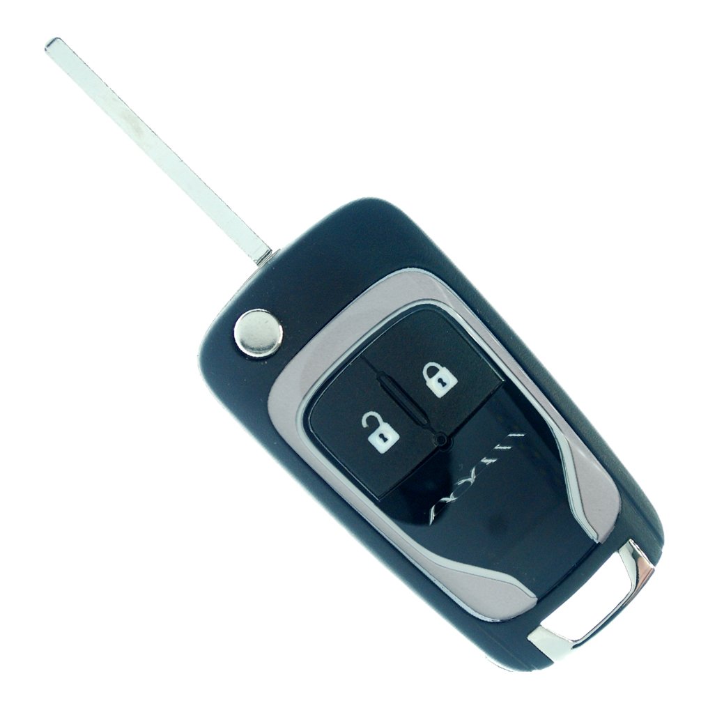 R-VAU32OPE – Adam 2012 on 2 button flick key (Opel Silver)