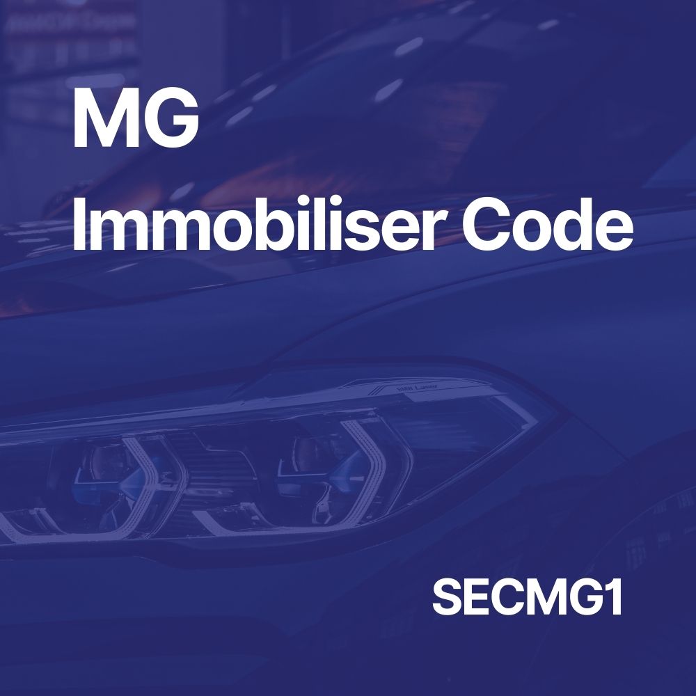 SECMG1 – MG Immobiliser Code